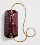 Bottega Veneta small leather Lauren 1980 clutch bag, imported from the UK