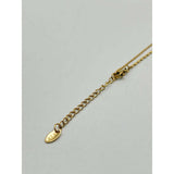 SVNX teardrop necklace emerald green diamante pendant, UK version
