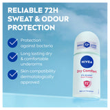 Nivea 72h Dry Comfort anti-perspirant roll-on 50ml (British brand)