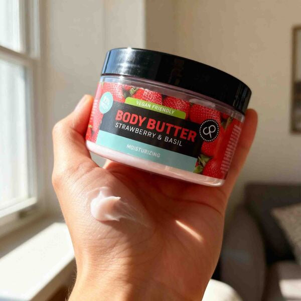 COSMEPICK Strawberry & Basil body butter 3x250ml, UK version