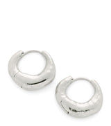 Harrods Monica Vinader Deia Huggie Earrings Sterling Silver- Buy online at McGrocer