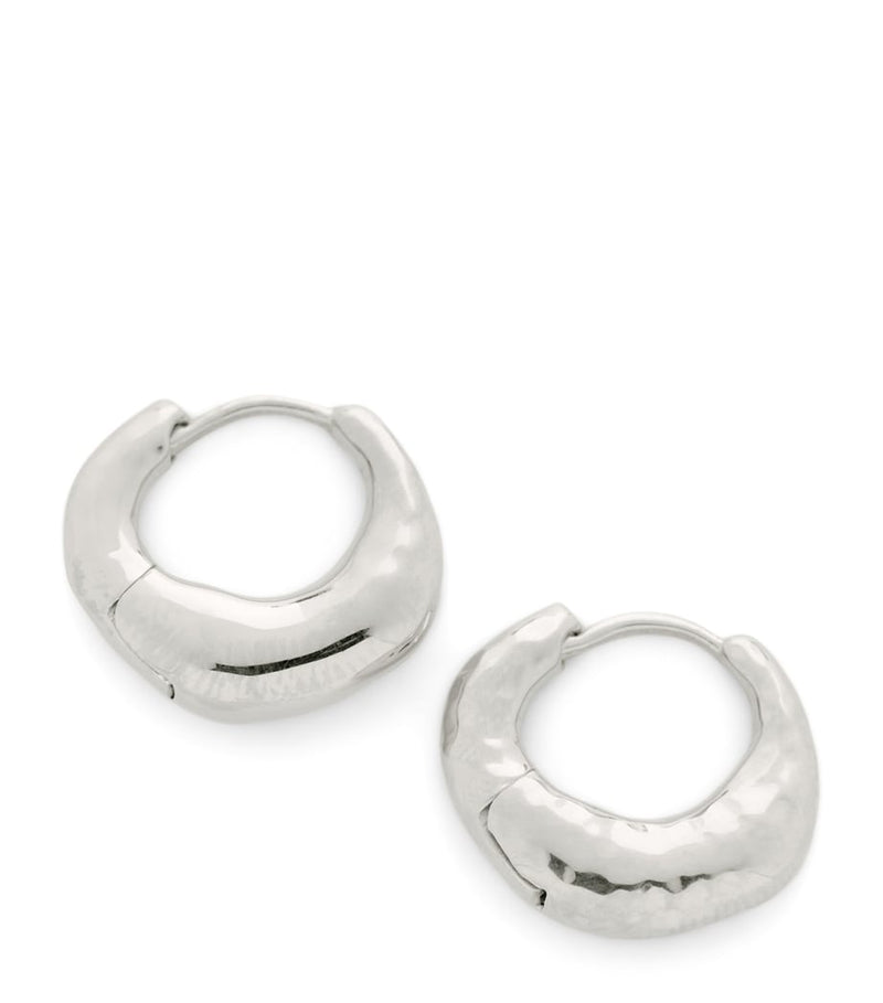 Monica Vinader Deia huggie earrings 1.5cm, imported from the UK