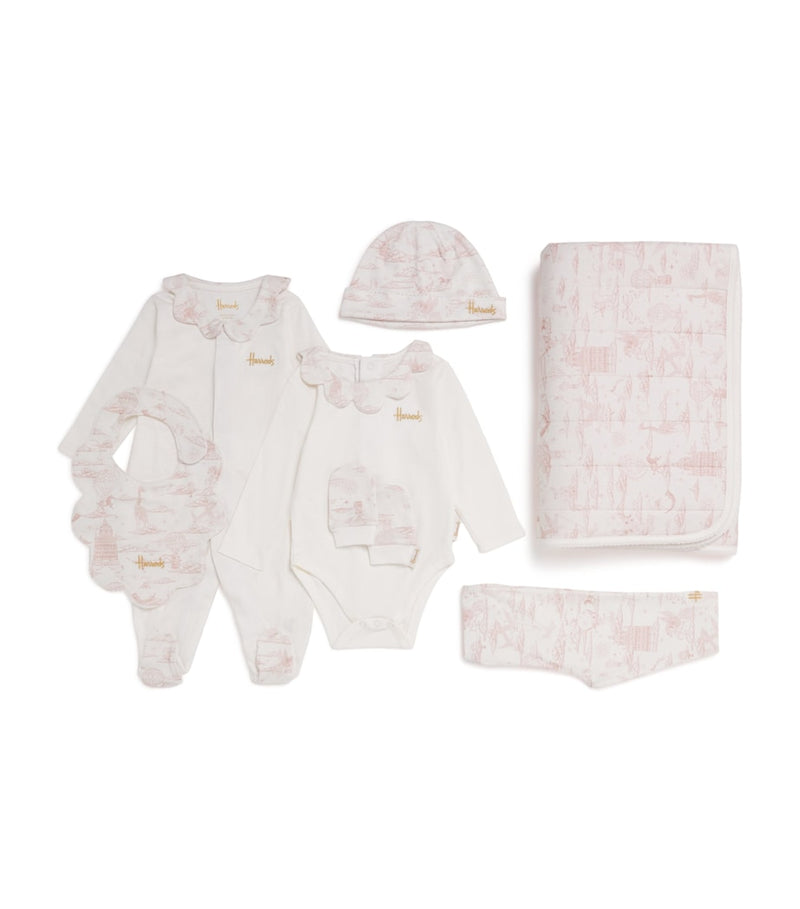 Harrods balloon print baby gift set 0-18 months, UK version