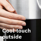 Bosch variable temperature kettle black 1.5 litre, imported from the UK