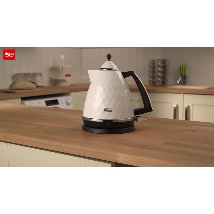 De'Longhi Brillante kettle white 1.7L, UK version
