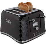 De'Longhi 4 slice toaster black, imported from the UK