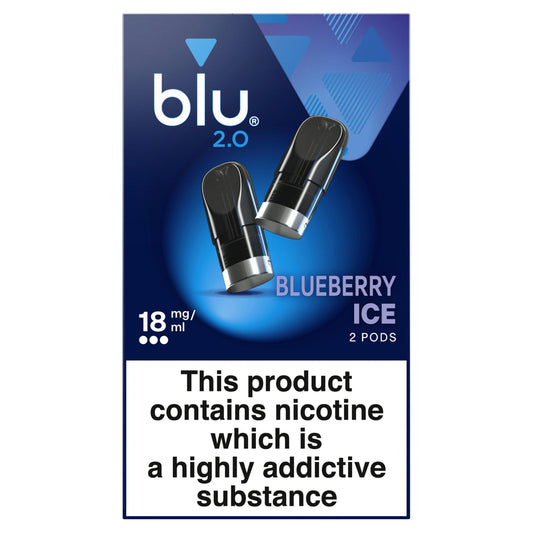 Blu 2.0 Blueberry Ice Vape Pods 18mg GOODS Sainsburys   