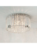 Gallery Home silver kimbie flush ceiling light, UK version