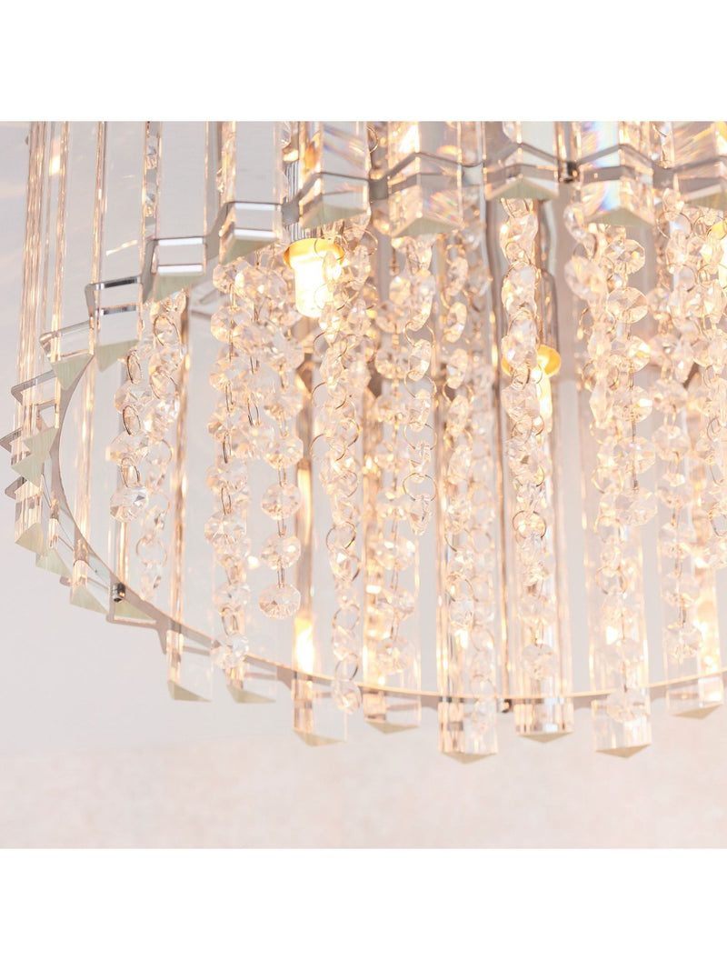 Gallery Home silver kimbie flush ceiling light, UK version