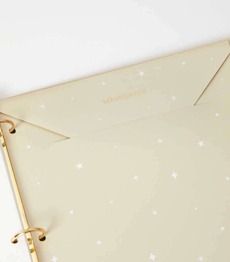Blush and Gold safari-themed baby photo album 30x28x6cm - British product