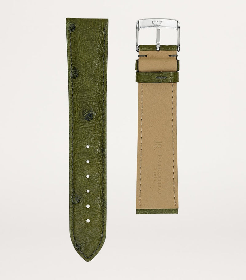 Jean Rousseau Ostrich Classic 3.5 watch strap 20mm, imported from the UK