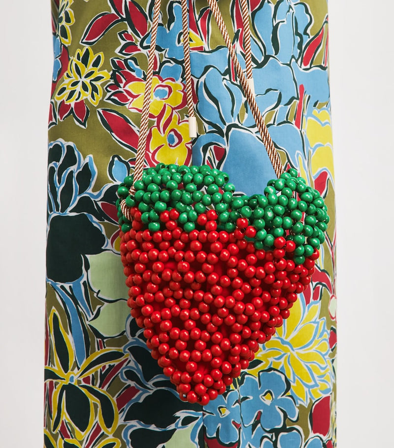 ALEMAIS mini beaded strawberry shoulder bag, UK version