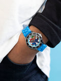 Peers Hardy blue Nintendo Mario time teacher watch (British brand)