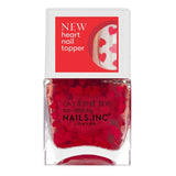 Superdrug Nails.INC Nail Effects Loving In London Heart Confetti Nail Top Coat- Buy online at McGrocer