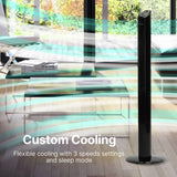 Dimplex freestanding black tower fan, UK version