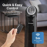 Dimplex freestanding black tower fan, UK version