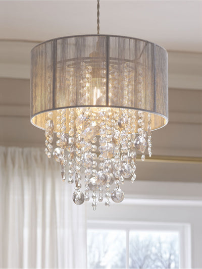 Next Grey Palazzo Easy Fit Pendant Lamp Shade- Buy online at McGrocer