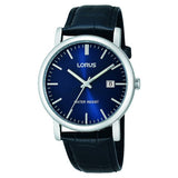 Argos Lorus Men's Blue Dial Black Leather Strap Watch- Buy online at McGrocer