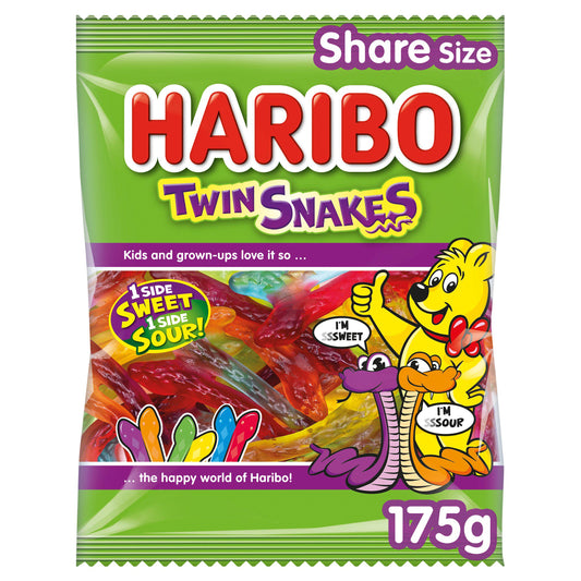 Haribo Twin Snakes Sweets Sharing Bag 175g GOODS Sainsburys   