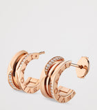 Bvlgari B.zero1 rose gold diamond earrings, UK version