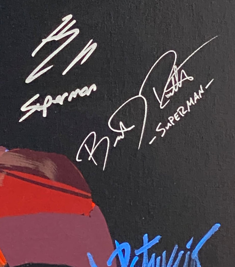 Leipzig Galleries Superman display with Brandon Routh autograph (British brand)