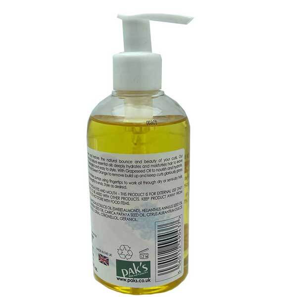 Paks Curl Define Hair Oil, imported from the UK