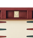 Aspinal of London 15-inch pebbled leather backgammon set - British product