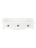 Cuddleco White Clara nursery shelf, imported from the UK