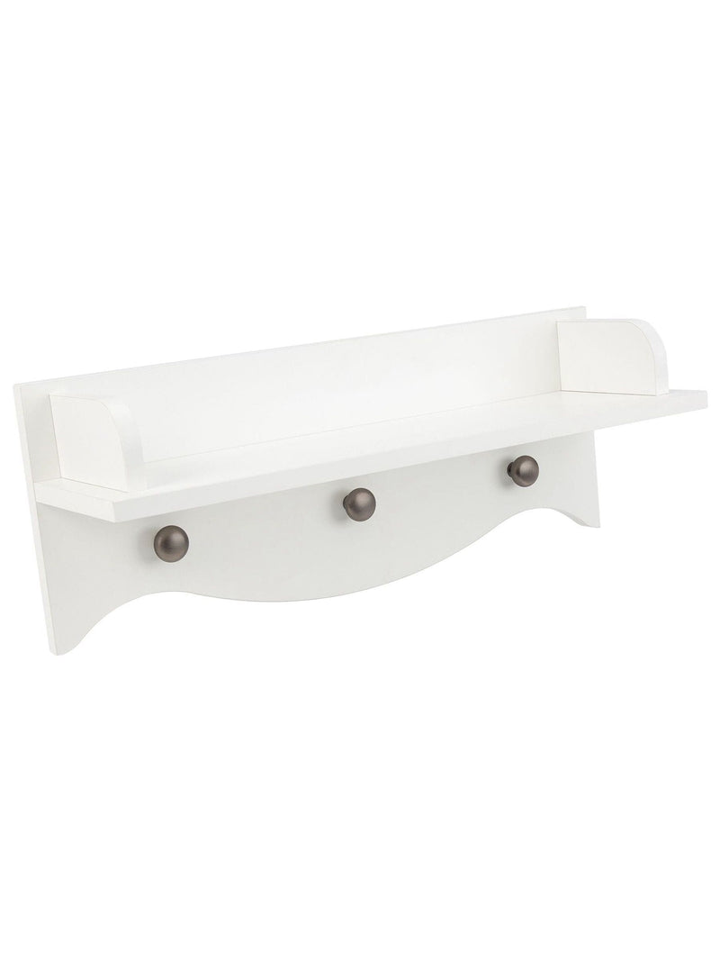 Cuddleco White Clara nursery shelf, imported from the UK