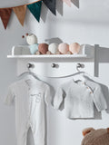 Cuddleco White Clara nursery shelf, imported from the UK