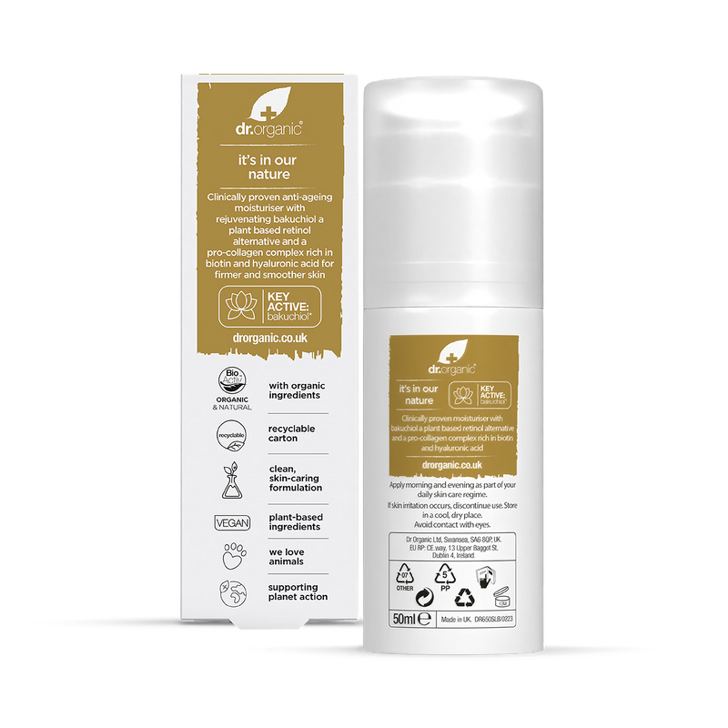 Dr Organic Pro Collagen Plus Bakuchiol Moisturiser - British product