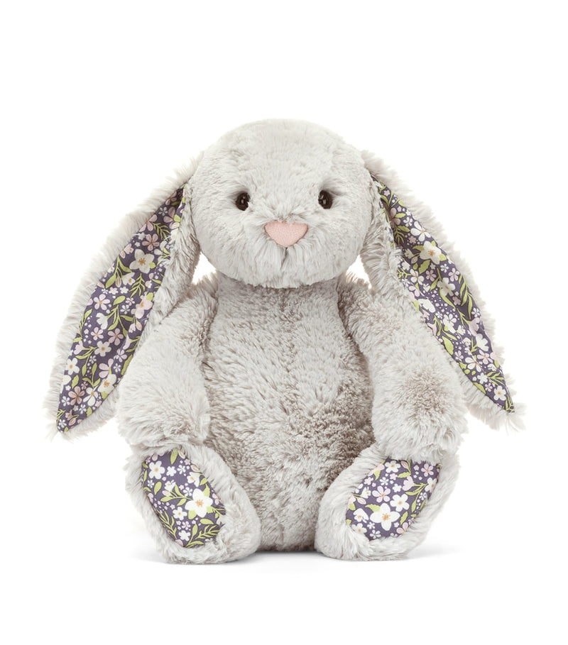 Jellycat Blossom Silver Bunny Bloom plush bunny toy 31cm, imported from the UK