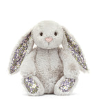 Jellycat Blossom Silver Bunny Bloom plush bunny toy 31cm, imported from the UK
