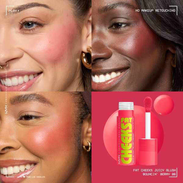 NYX Professional Makeup liquid blush Bouncin Berry, imported from the UK