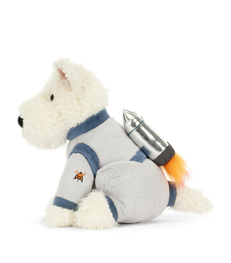 Jellycat Munro Scottie Dog space outfit 23cm, imported from the UK