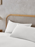 White cotton pillowcases set of 2 - British product