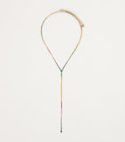 SHAY yellow gold diamond mixed gemstone rainbow threads necklace, UK version