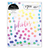 White Iridescent Spot 72 Pocket Photo Album - 6x4 GOODS Boots