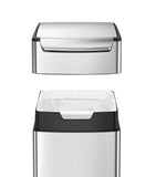 Simplehuman slim brushed steel pedal bin 40L (British brand)