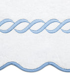 Pratesi cotton Treccia bath sheet 100cm x 180cm, imported from the UK