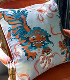 The Rug Company Guo Pei Lion Dance Cushion 56cm x 56cm (British brand)