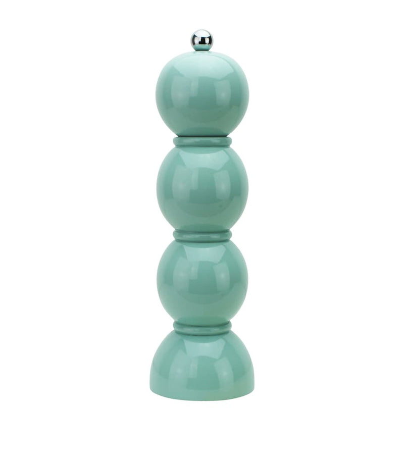 Addison Ross Bobbin salt and pepper mill in high-gloss rubberwood, imported from the UK