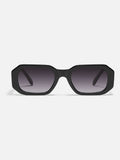 QUAY black Hyped Up narrow sunglasses (British brand)