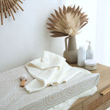 The Tiny Bed Co. Anti-Roll Changing Mat Melbourne Greige 69cm x 44cm
