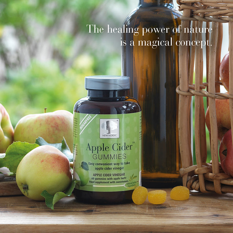 New Nordic Apple Cider Vinegar Gummies 60 Gummies, imported from the UK