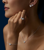 Chopard white gold diamond Happy Hearts bracelet, imported from the UK