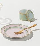 GINORI 1735 porcelain dessert plate in Rosa, 20cm, UK version