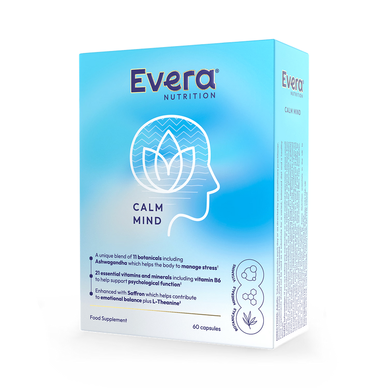 Evera Nutrition Calm Mind supplement 60 capsules, UK version