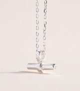 Harrods The Ouze Sterling Silver T-Bar Necklace- Buy online at McGrocer