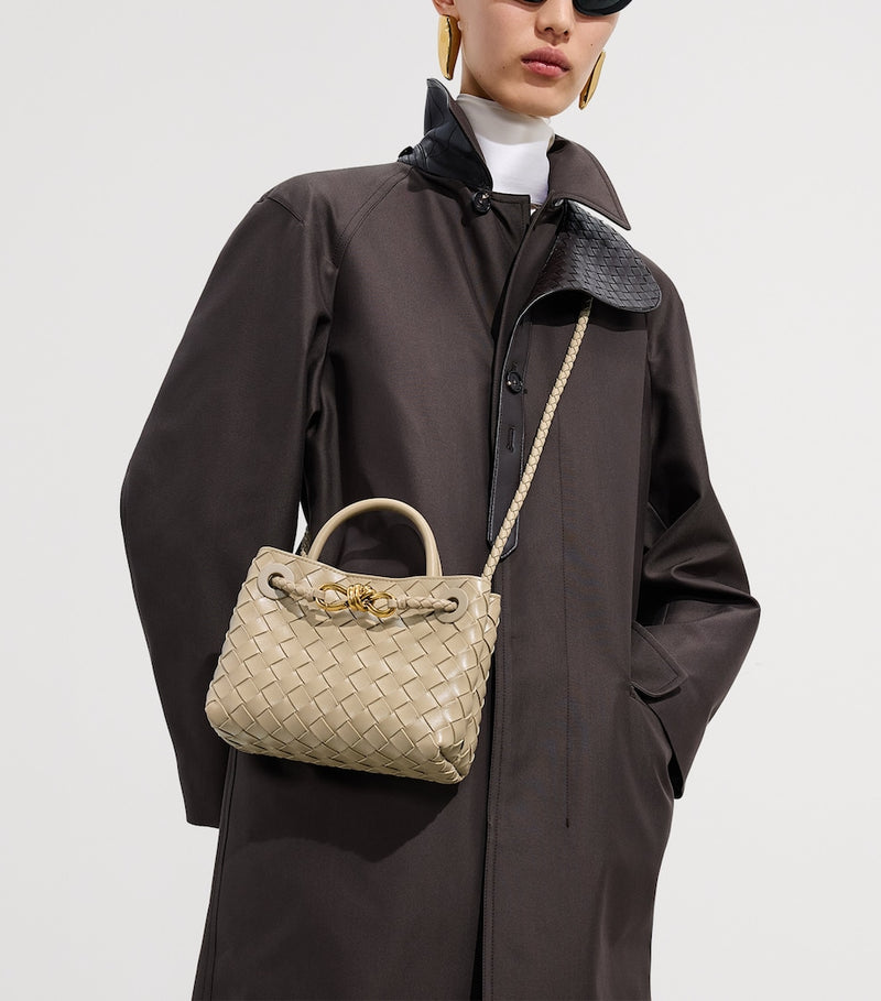 Bottega Veneta mini leather Andiamo top-handle bag - British product